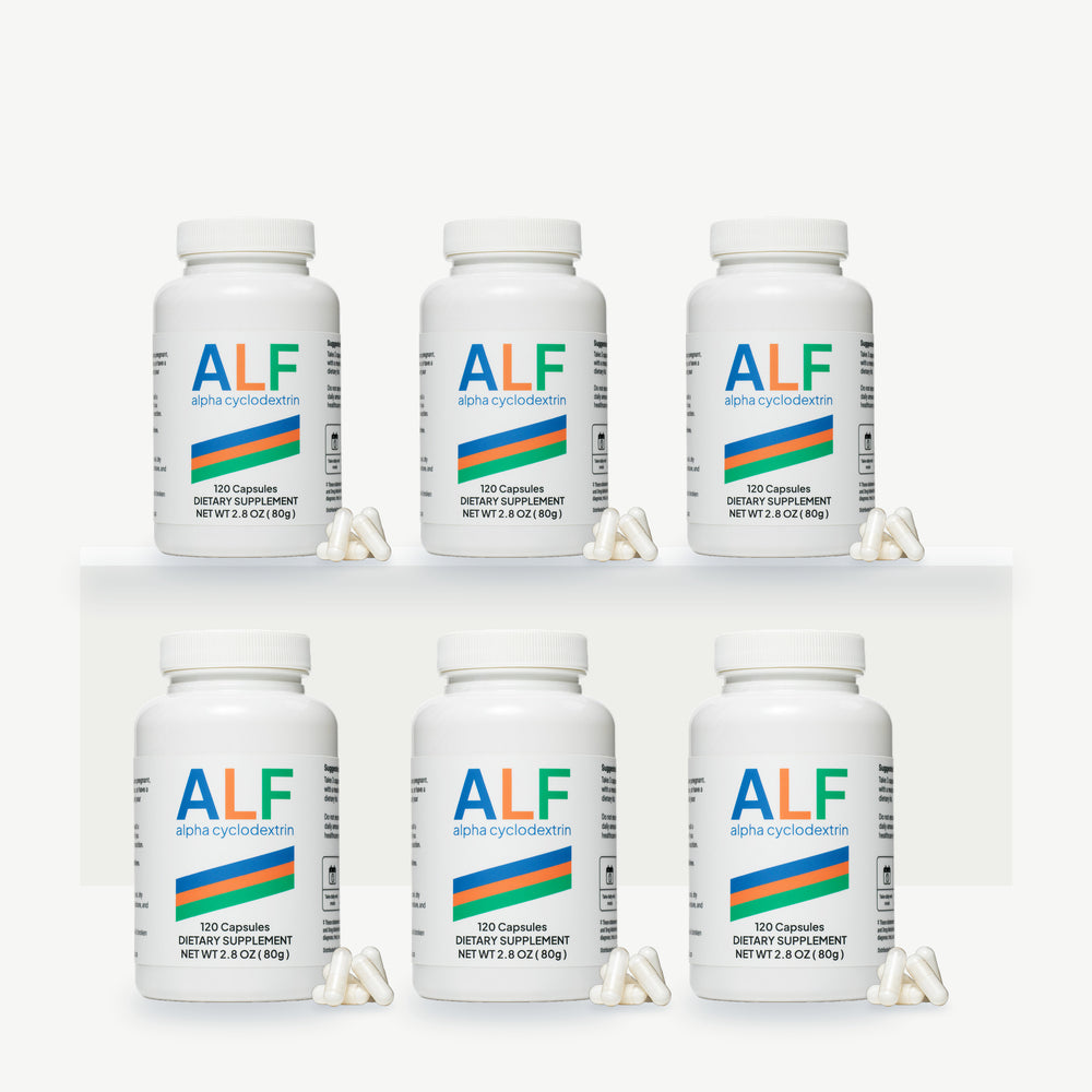 Alpha-Cyclodextrin Capsules 6-Pack by ALF (6 × 120 Capsules)